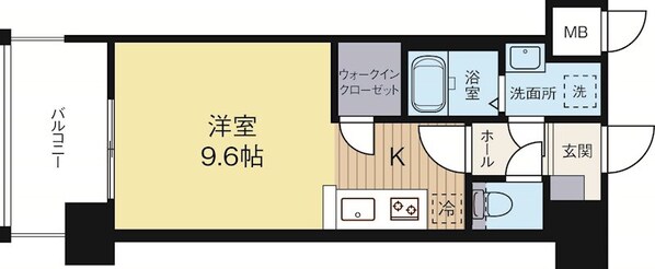 天神駅 徒歩9分 11階の物件間取画像